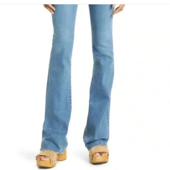 Veronica Beard Cameron Raw Hem Bootcut Jeans - Picture 2 of 8